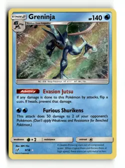 Greninja Holo Rare Detective Pikachu 9/18 LP Pokemon TCG - Image 1