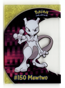 2000 Topps Pokemon TV Animation Mewtwo #150 PC5 Clear Card Blue Label - Image 1