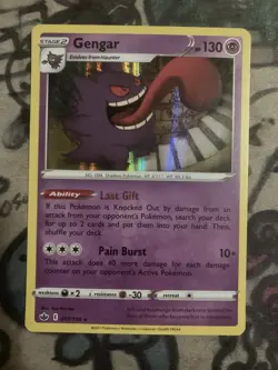 Pokemon TCG Gengar Chilling Reign Holo Rare Card 057/198 NM - Image 1