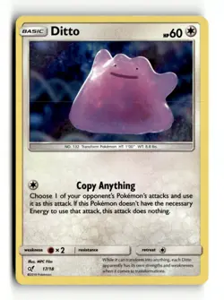 Ditto Holo Rare Detective Pikachu 17/18 LP Pokemon TCG - Image 1