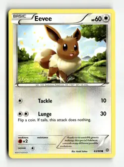 Eevee Common XY - Ancient Origins 63/98 LP Pokemon TCG - Image 1