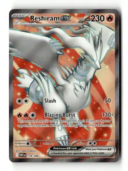 Reshiram ex Ultra Rare SV: White Flare 158/086 NM Pokemon TCG - Image 1