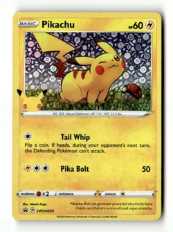 Pikachu - (General Mills) Promo Holo SWSH039 NM Pokemon TCG - Image 1