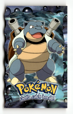 1999 Topps Pokemon The First Movie #9 Blastoise Die Cut 9 of 12 - Image 1