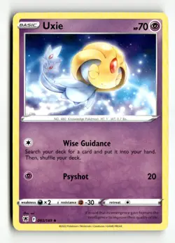 Uxie Uncommon SWSH10: Astral Radiance 065/189 LP Pokemon TCG - Image 1
