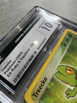 Pokemon Card Treecko CGC 10 Gem, e-Reader EX Ruby & Sapphire 76/109, 2003 (1) - Image 5