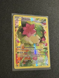 🌟Pokemon TCG Shaymin XY115 Holo Promo Card Black Star Ultra Rare - Image 3