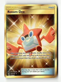 Rotom Dex (Secret) SM Base Set 159/149 NM Pokemon TCG - Image 1