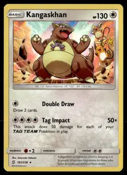 Kangaskhan Holo Rare SM - Unified Minds 163/236 NM Pokemon TCG - Image 1