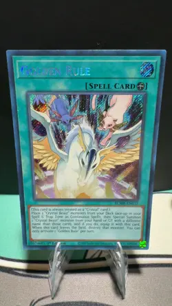 Golden Rule BLMR-EN035 Secret Rare Yu-Gi-Oh 1st Edition LP - Image 1