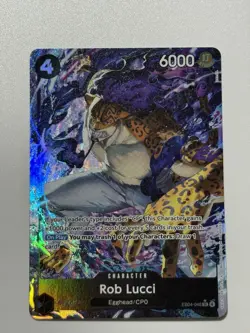 One Piece OP15 Rob Lucci Alt ART EB04-048 SR* Foil Adventure On Kami's Island - Image 1