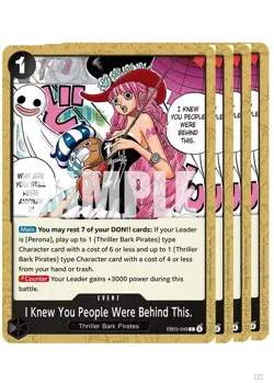 4x Extra Booster: One Piece Heroines Edition C EB03-049 I Knew You People - Image 1
