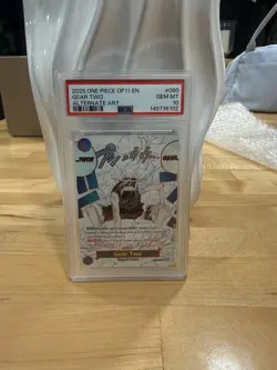 One Piece 2025 OP11 Gear Two Alt Art Foil Rare OP11-080 PSA 10 - Image 1