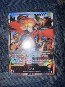 One Piece TCG OP15-002 Lucy Alt Art Leader Adventure on KAMI's Island English - Image 1