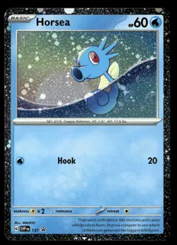 Horsea - (Cosmo Holo) Promo SV: Scarlet & Violet Promo Cards 137 NM Pokemon TCG - Image 1