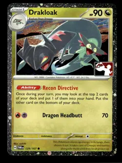 Drakloak Common Holo Prize Pack Series Cards 129/167 NM Pokemon TCG - Image 1