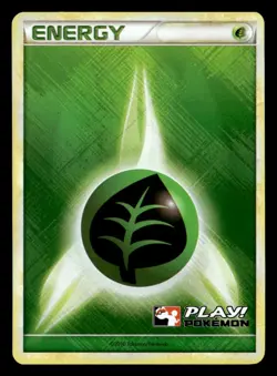 Grass Energy (2010 Play! Pokemon) Holo League & Championship Card NM Pokemon TCG - Image 1