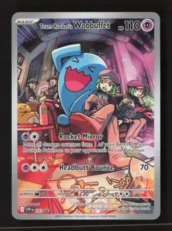 Team Rocket's Wobbuffet Holo SV: Scarlet & Violet Promo Cards 203 LP Pokemon TCG - Image 1