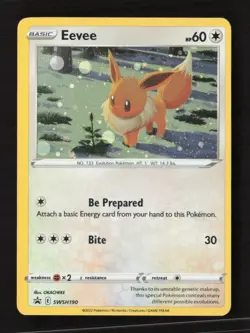 Eevee Promo Holo SWSH: Sword & Shield Promo Cards SWSH190 MP Pokemon TCG - Image 1
