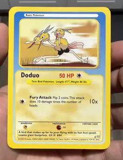 Dodrio ERROR CARD *Doduo* #j11 Pokemon Funskool- Rare!! Wrong Name! Thunderbolt - Image 2