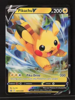 Pikachu V - Holo SWSH: Sword & Shield Promo Cards SWSH285 NM Pokemon TCG - Image 1