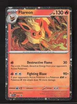 Flareon - (Cosmos Holo) SV: Scarlet & Violet Promo Cards 167 NM Pokemon TCG - Image 1