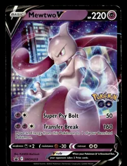 Mewtwo V Promo SWSH: Sword & Shield Promo Cards SWSH223 HP Pokemon TCG - Image 1