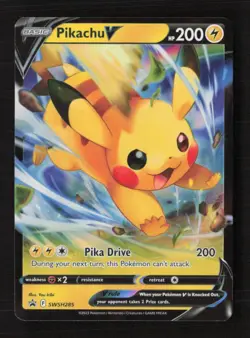 Pikachu V - Holo SWSH: Sword & Shield Promo Cards SWSH285 LP Pokemon TCG - Image 1