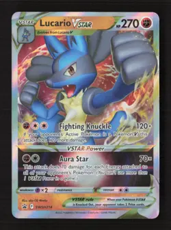 Lucario VSTAR Promo SWSH: Sword & Shield Promo Cards SWSH214 LP Pokemon TCG - Image 1
