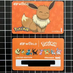 LIMITED EDITION Eevee Eeveelutions EB Games Card Level 1 - Image 1