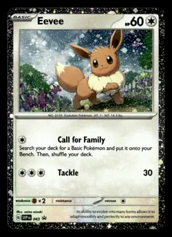 Eevee - Promo Holo SV: Scarlet & Violet Promo Cards 043 LP Pokemon TCG - Image 1