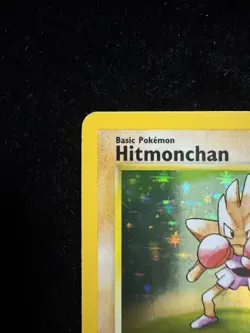 Pokemon TCG Hitmonchan Holo Card Base Set 7/102 LP/NM Condition - Image 2