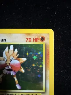 Pokemon TCG Hitmonchan Holo Card Base Set 7/102 LP/NM Condition - Image 3