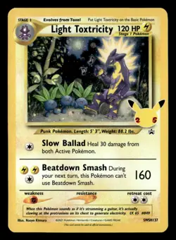 Light Toxtricity Promo SWSH: Sword & Shield Promo Cards SWSH137 MP Pokemon TCG - Image 1