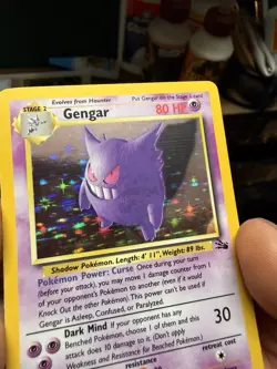Pokemon Gengar 5/62 Fossil Holo Rare Unlimited 1999 TCG Card English - Image 4