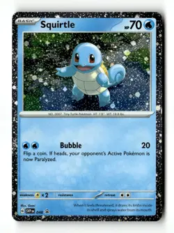 Squirtle - (Cosmos Holo) SV: Scarlet & Violet Promo Cards 048 LP Pokemon TCG - Image 1