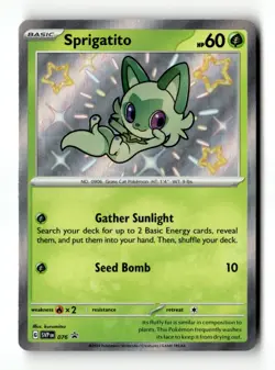 Sprigatito - SV: Scarlet & Violet Promo Cards 076 NM Pokemon TCG - Image 1