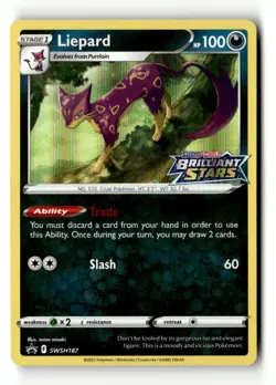 Liepard - Holo SWSH: Sword & Shield Promo Cards SWSH187 NM Pokemon TCG - Image 1
