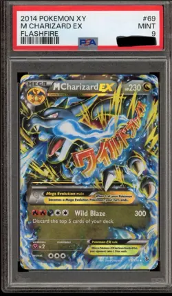 PSA 9 M Charizard EX (69/106) 2014 FLASHFIRE English XY Pokemon Card - Image 1
