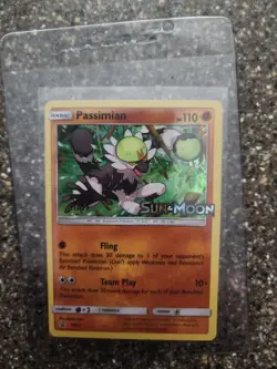 Pokemon Sun & Moon Passimian "STAFF" Gold Foil Stamp Prerelease Promo Card - Image 1