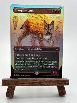 Foil Sunspine Lynx (Borderless) BLB 0292 MTG Magic The Gathering - Image 1