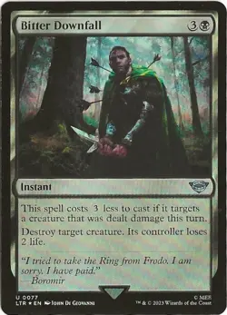 Bitter Downfall 77 Uncommon MTG Lord of the Rings Middle Earth NM/M - Image 1