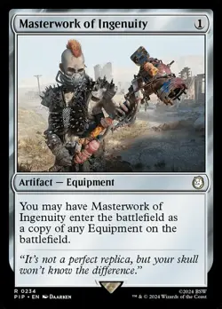 1 x Masterwork of Ingenuity - Universes Beyond: Fallout - Light Play - MTG - Image 1
