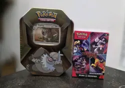 Pokemon TCG Slaking Tin & Destined Rivals Booster Bundle Sealed - Image 1