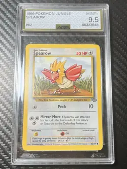 Pokemon TCG Jungle Spearow Card 62/64 AGS 9.5 Mint+ Slab - Image 1