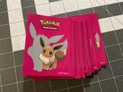 60 Count, Pokemon Card Sleeves, Pink, 2019, Evee - Image 2