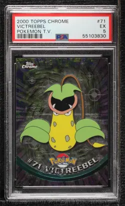 Victreebel Topps Chrome Pokemon TV Animation Edition PSA 5 2000 - Image 1