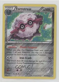Forretress Reverse Foil Pokemon XY Flashfire #60 - Image 1