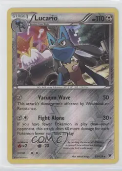 Lucario Reverse Foil Pokemon XY Fates Collide #63 - Image 1