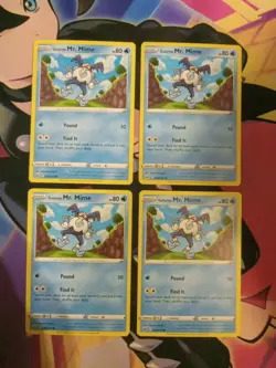 Pokemon Crown Zenith ×4 Galarian Mr. Mime #030 Common Near Mint Playset - Image 1